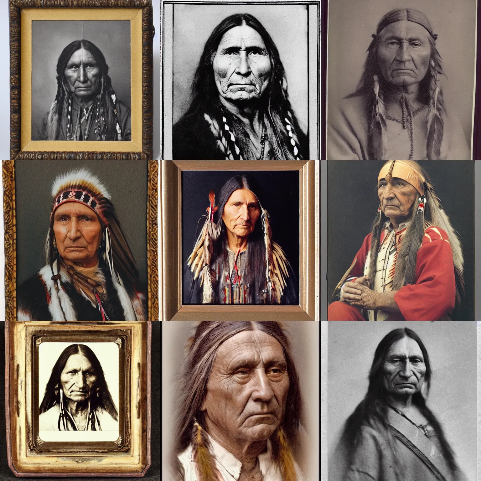 Prompt: part polish part native american european portrait, document. photo