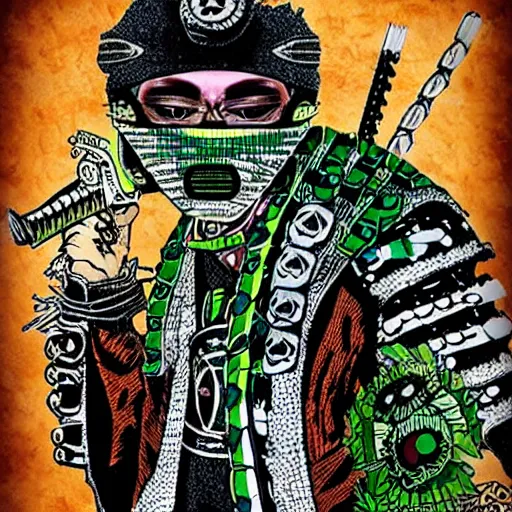 Image similar to acidpunk samurai