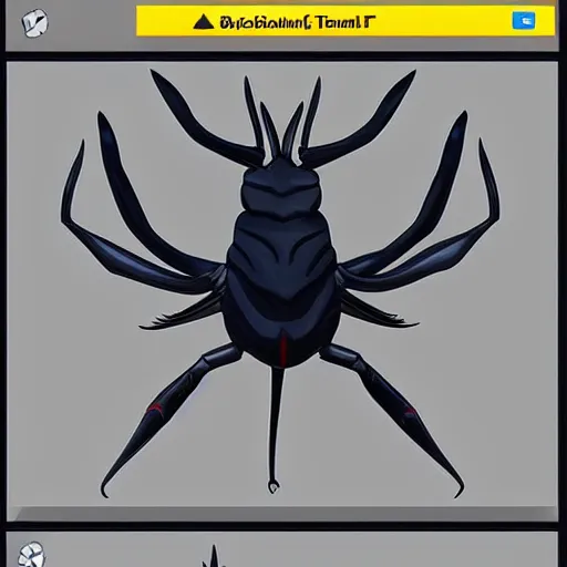 Image similar to A pokemon that looks like a stag beetle,Trending on art station. Unreal engine.