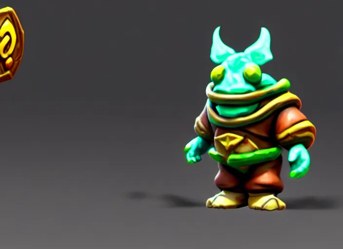 Image similar to funguar, stylized stl fantasy miniature, 3 d render, activision blizzard style, hearthstone style