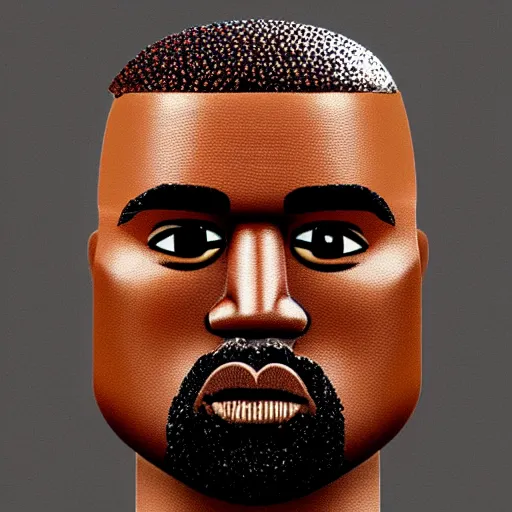 Prompt: Kanye West as a Lego minifigure