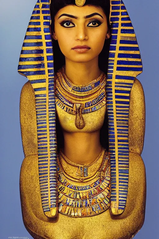 Prompt: A portrait of egyptian princess, national geographic photo