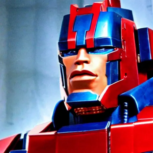 Image similar to Arnold Schwarzenegger as Optimus Prime