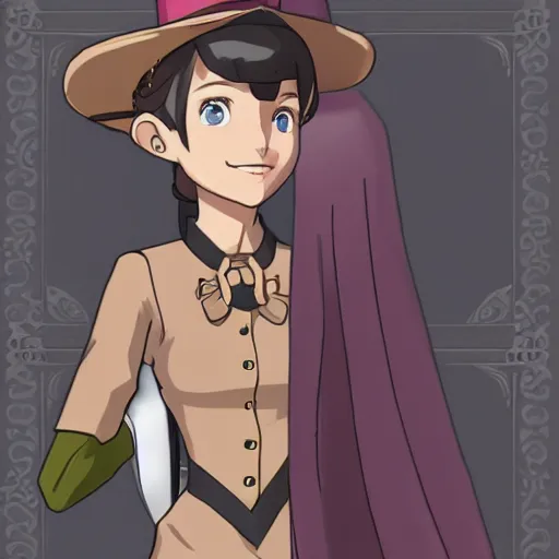 Prompt: Iris Watson from the Great Ace Attorney travelling Through time