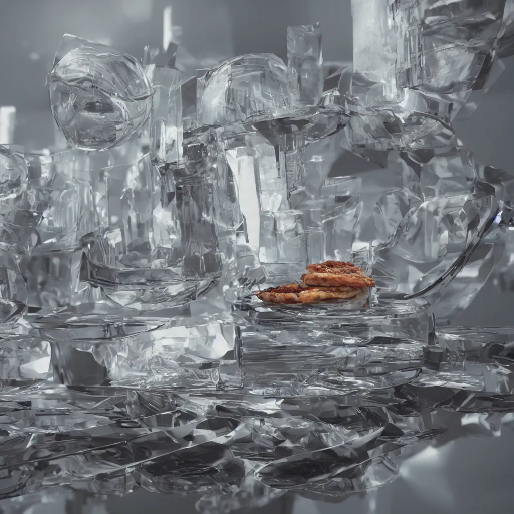 Prompt: strange food from the future, octane render