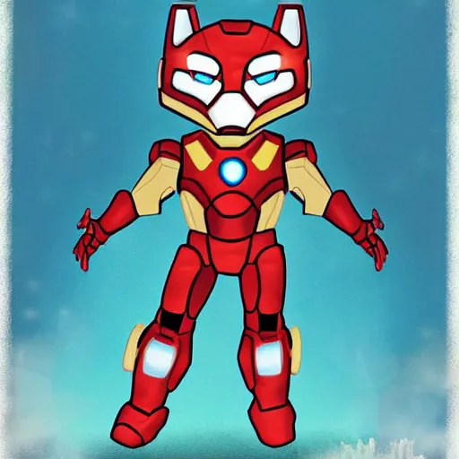 Image similar to Ironman as a fox 🦊