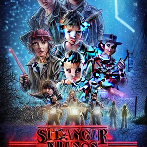 Image similar to digital art of stranger things season 5 by ArtStationHQ