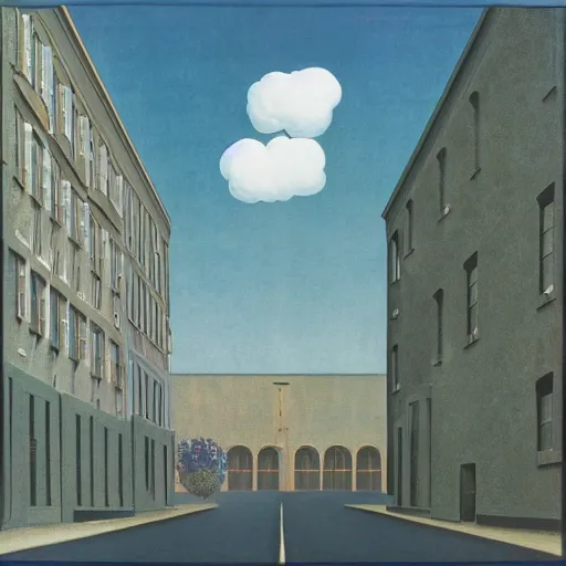 Image similar to An album cover designed by René Magritte