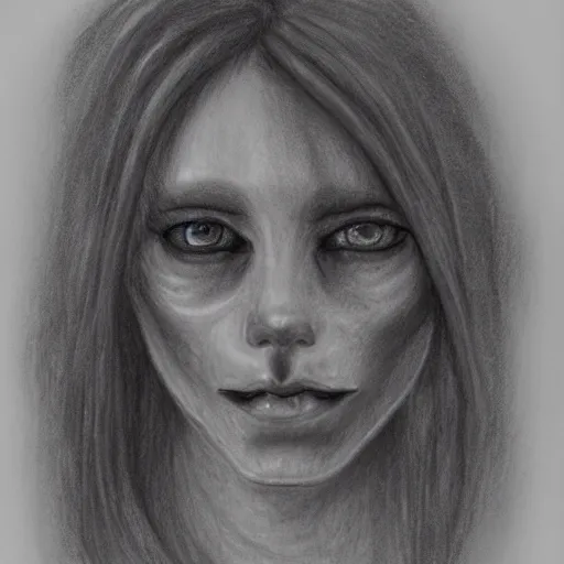 Prompt: faded pencil sketch of a nightmare, n-4