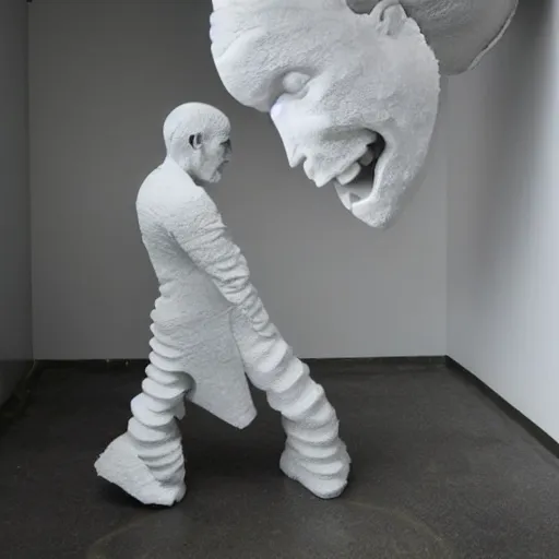 Image similar to a tooth sculpturein in daniel arsham style