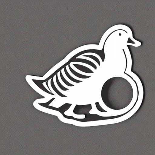 Image similar to goose die - cut vector sticker concept design