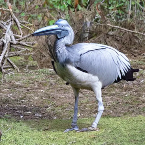 Prompt: a giant shoebill