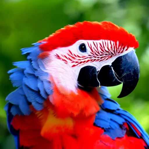 Image similar to high res Scarlet macaw with its wings open 4k