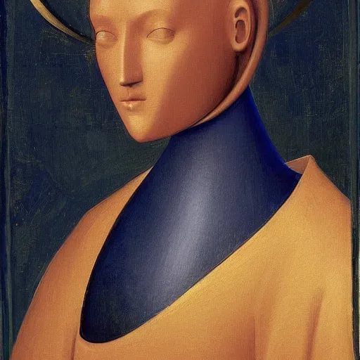 Image similar to a portrait of a robot by fra angelico