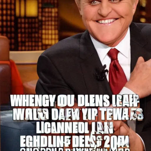 Image similar to ellen degeneres mixed with jay leno