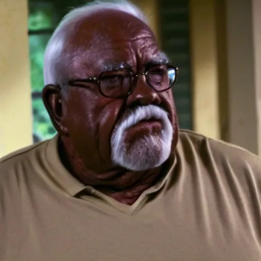 Image similar to wilford brimley as an african american