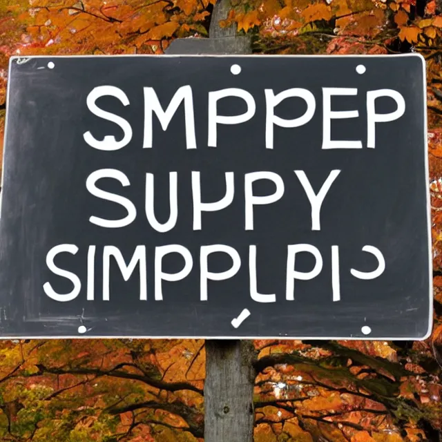 Prompt: simplify