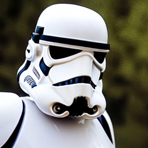 Image similar to a stormtrooper wearing a backwards baseball cap because he is a : : cool - guy : :