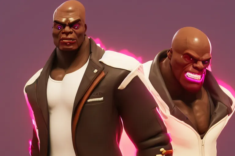 Image similar to doomfist, pink blazer, overwatch game, digital art, high detailed, unreal engine, artstation, 3 d render