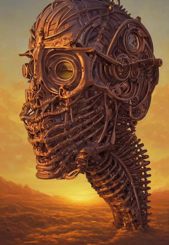Prompt: perfectly centered portrait, front view of a beautiful biomechanical saul goodman, post apocalyptical albuquerque background, strong radiant light, rim - light, symmetrical, concept art, intricate detail, volumetric shadows and lighting, realistic oil painting by tim hildebrandt,