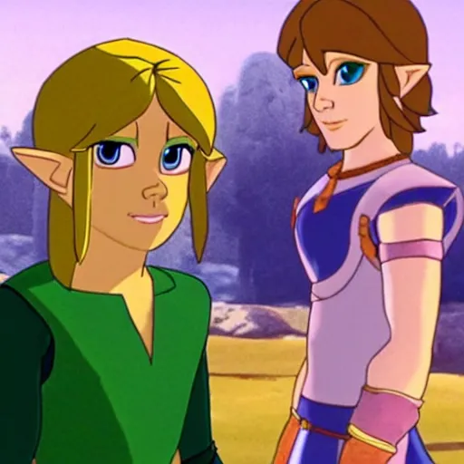 Prompt: Link saying well excuuuse me princess .