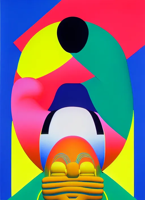 Image similar to hunter by shusei nagaoka, kaws, david rudnick, airbrush on canvas, pastell colours, cell shaded, 8 k