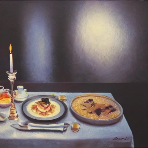 Image similar to surrealist dinner