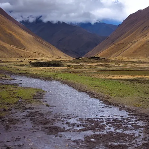 Image similar to beautiful Peruvian Andean landscape