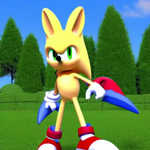 Image similar to sonic as a rabbit