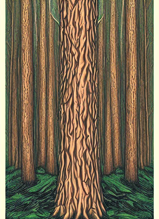 Prompt: Twin Peaks artwork by Greg Ruth