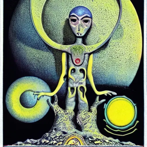 Image similar to fantastic planet traag and om