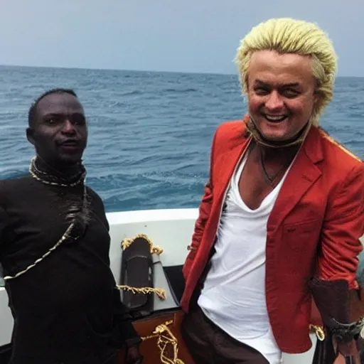 Image similar to african geert wilders pirate at sea