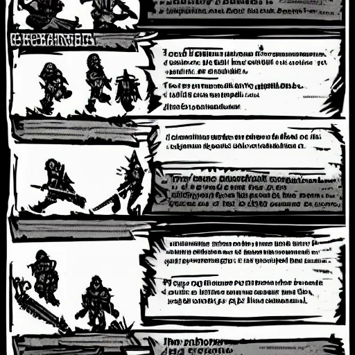 Image similar to darkest dungeon art style character concept