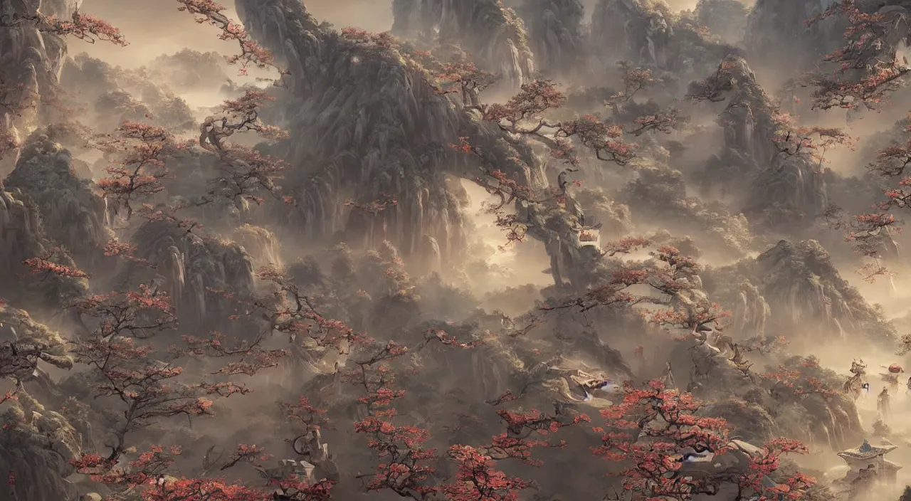 Image similar to beautiful painting of ancient china, unreal engine, ross tran, cinematic, intricate detail