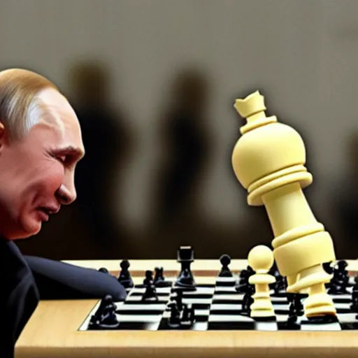 Image similar to putin eating chess piece