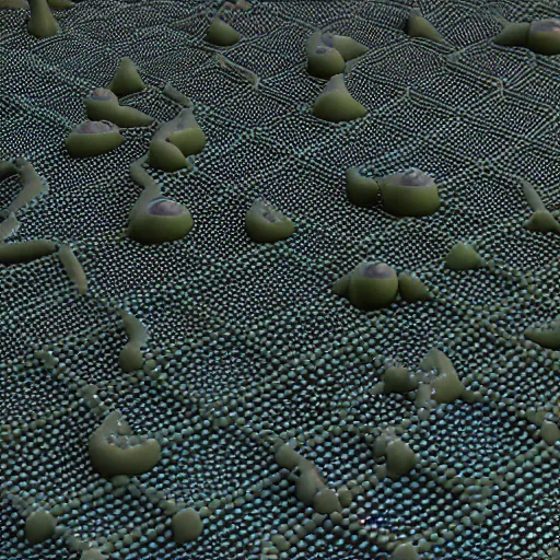 Prompt: cellular automaton that turns into slime mold according to golden ratio pattern. highly 3 d rendering in octane and vray beautiful mystical light, mist, sigma 2 4 mm