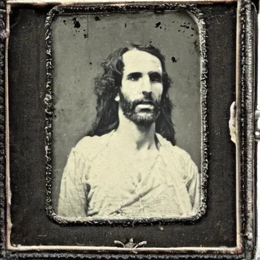 Prompt: A daguerreotype photograph of Judas Iscariot.