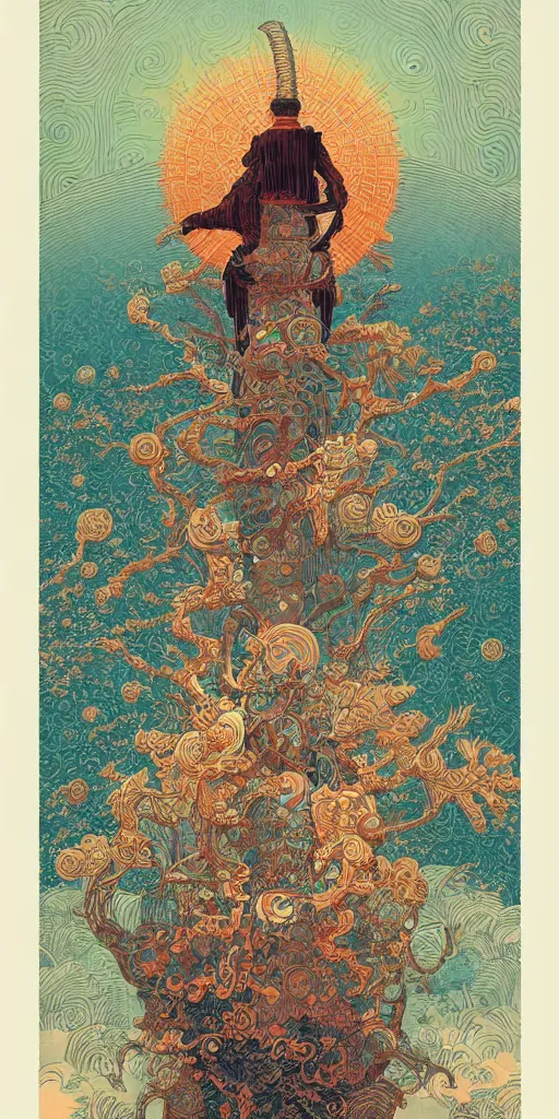 Prompt: the cure for hate, highly detailed, asian art by Victo Ngai and James Gilleard and Bruce Pennington