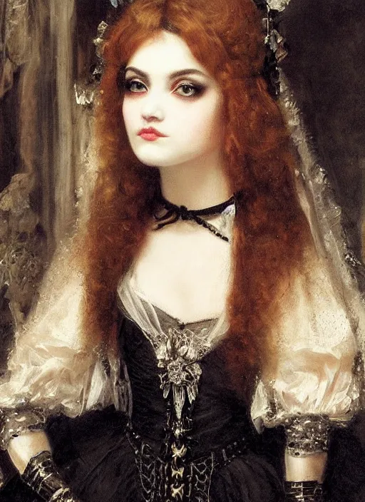 Image similar to gothic princess closeup face portrait. by william - adolphe bouguerea highly detailded