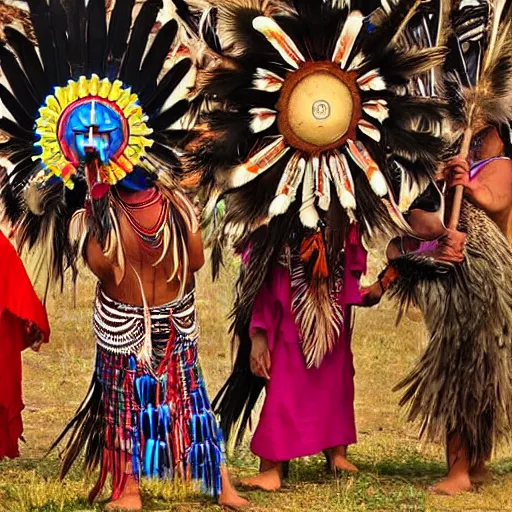 Image similar to a picture representing indigenous cultures positively