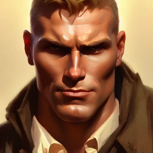 Image similar to character concept portrait, doc savage, style digital painting, concept art, smooth, sharp focus, 8 k resolution, illustration by ruan jia and mandy jurgens and william - adolphe bouguereau, artgerm