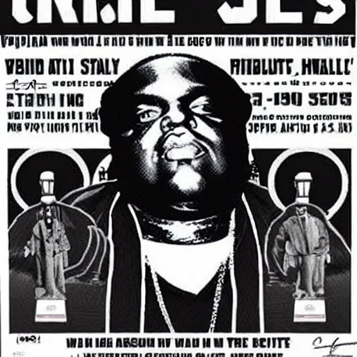 Prompt: Biggie Smalls as President of the United States