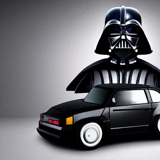 Image similar to a darth vader car