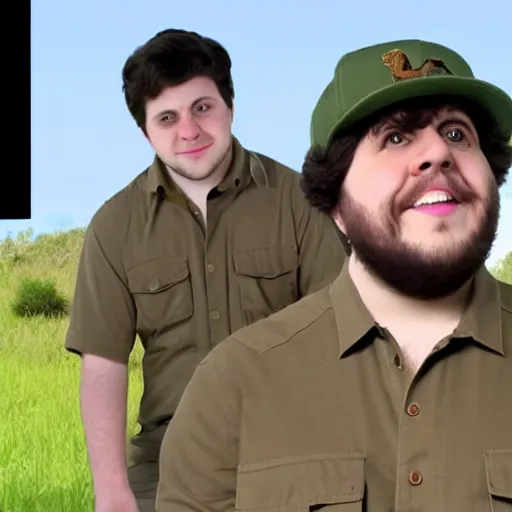 Image similar to youtuber Jontron goes on safari