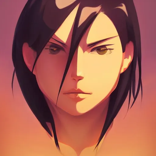 Image similar to face icon stylized minimalist bleach, loftis, cory behance hd by jesper ejsing, by rhads, makoto shinkai and lois van baarle, ilya kuvshinov, rossdraws global illumination