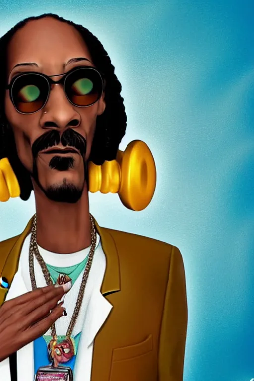 Prompt: snoop dogg as a pixar character