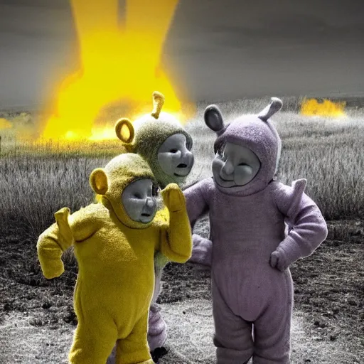 Image similar to Charnobyl teletubbies