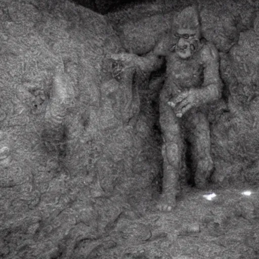 Prompt: real ghast made of flesh captured on trailcam in hell