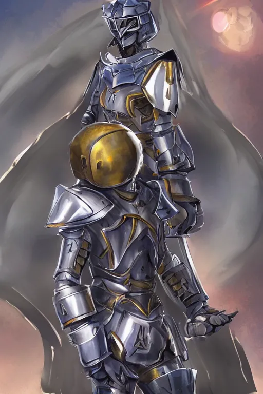 Image similar to helmet armor guardian destiny in witch queen illumination ray tracing hdr fanart arstation by sung choi robot ninja mask and eric pfeiffer and gabriel garza and casper konefal