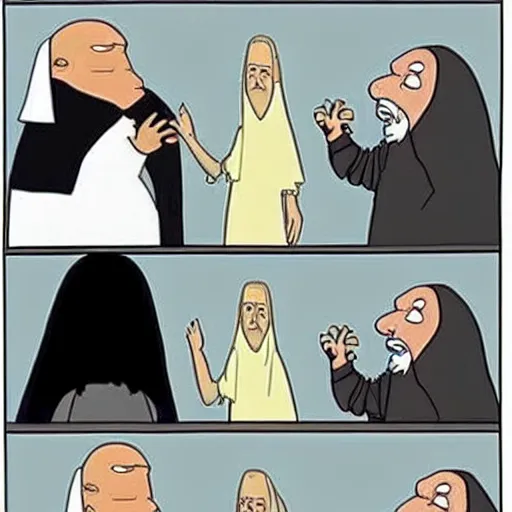Prompt: Saruman complaining to Consuela about the lack of toilet paper | Family guy style